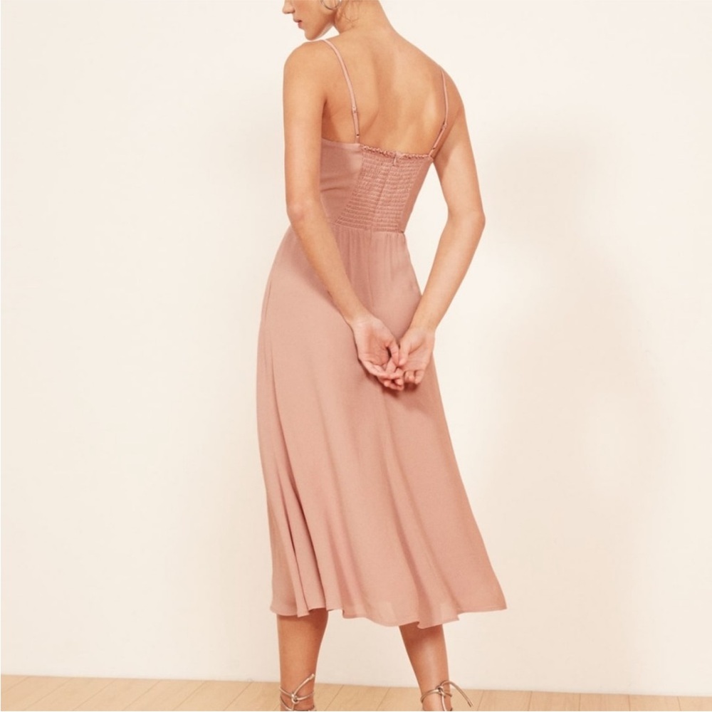 REFORMATION Rosehip Midi Dress size 8 Petite - Picture 3 of 12